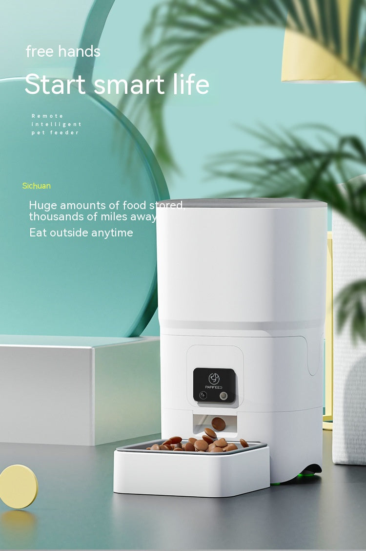 KFX-5891517 Automatic 6L Intelligent Pet Feeder with App Control and Adjustable Camera