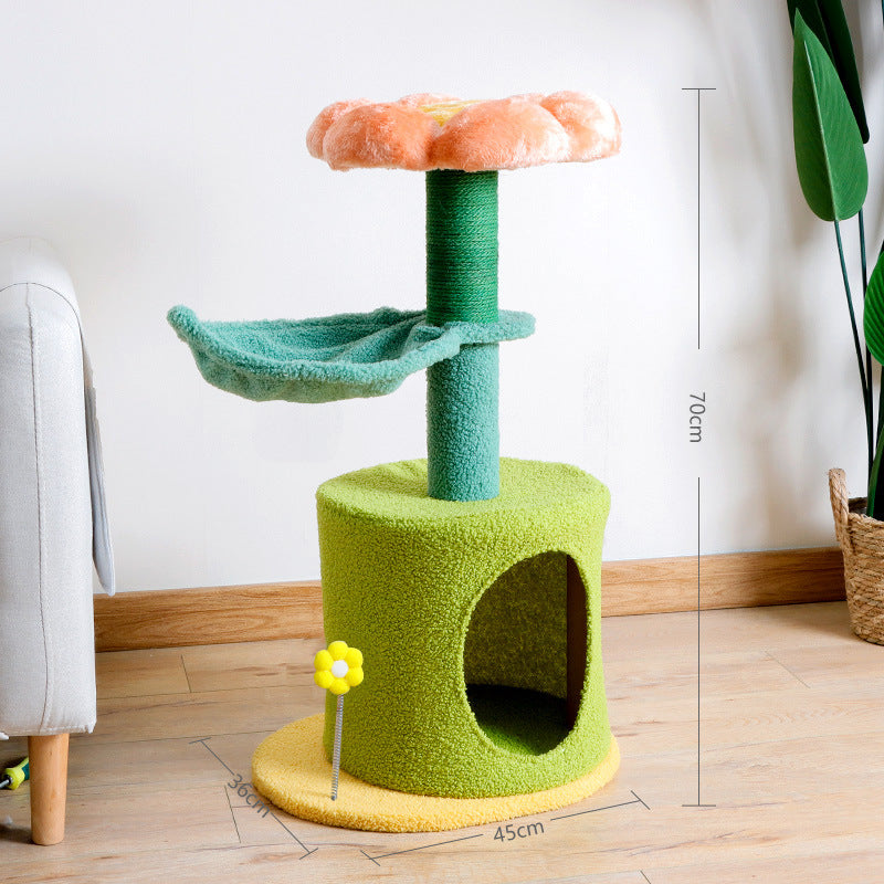 KFX-5892797 Sisal Flower Cat Climbing Frame for Active Play and Exploration