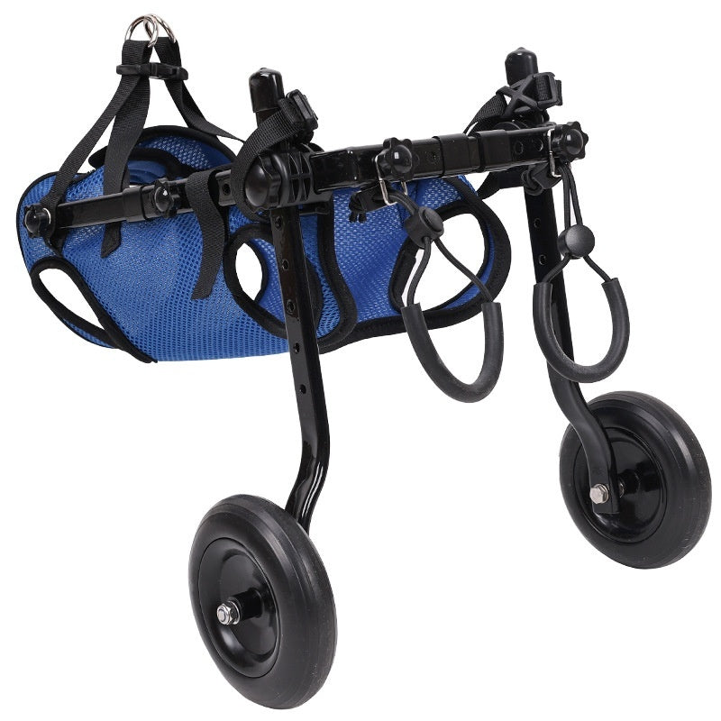 KFX-5893181 Blue Aluminum Alloy Pet Wheelchair for Disabled Dogs