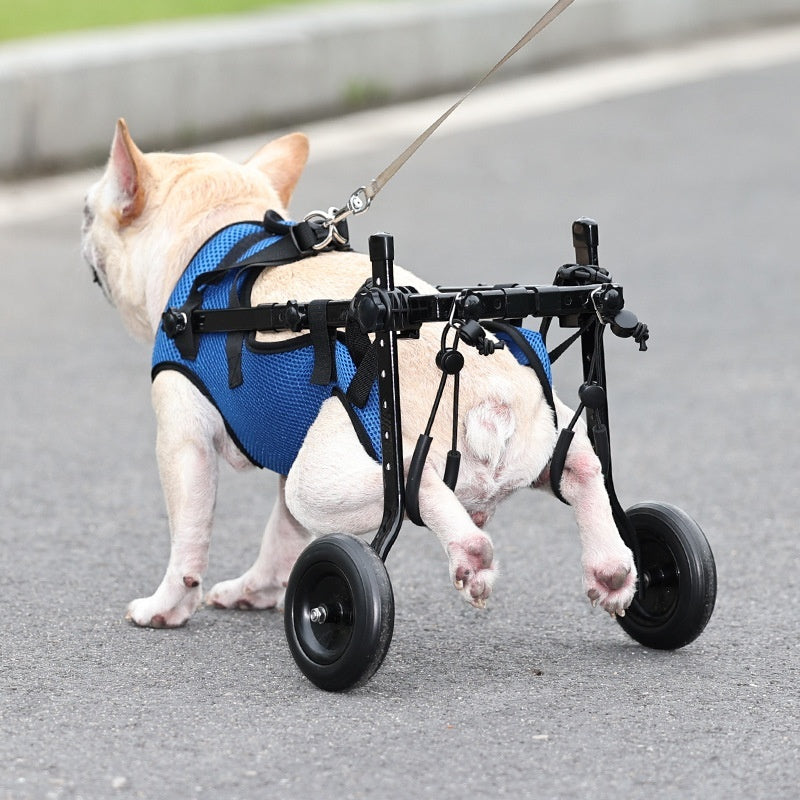 KFX-5893181 Blue Aluminum Alloy Pet Wheelchair for Disabled Dogs