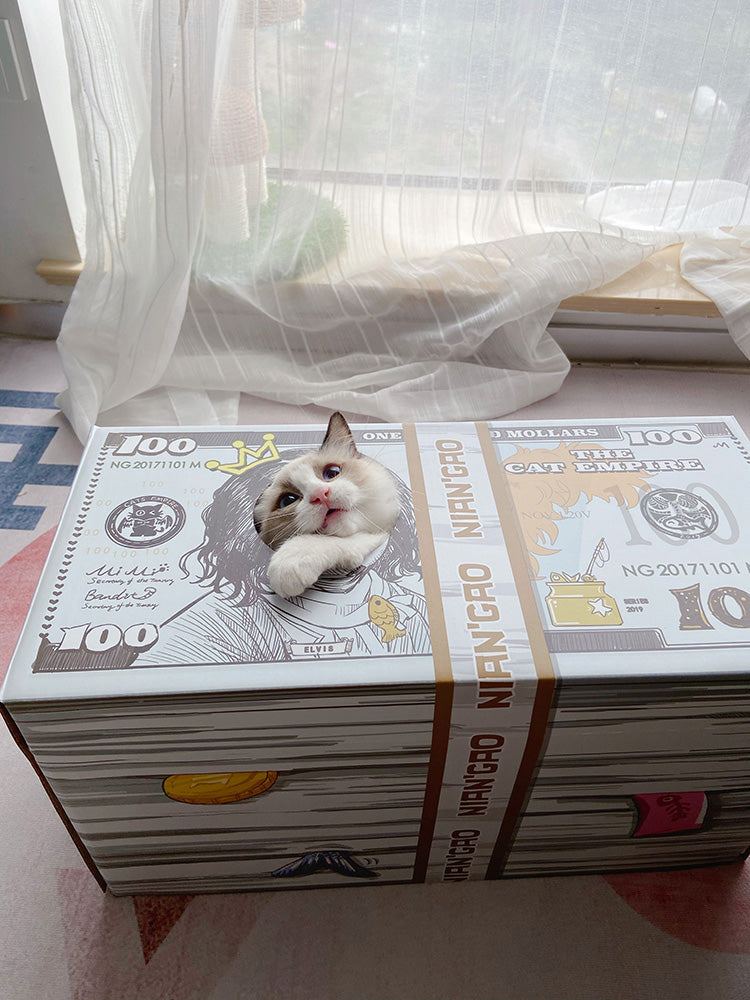 KFX-5893693 Corrugated Paper Cat Scratching Board with Nest Design for Relaxation and Play