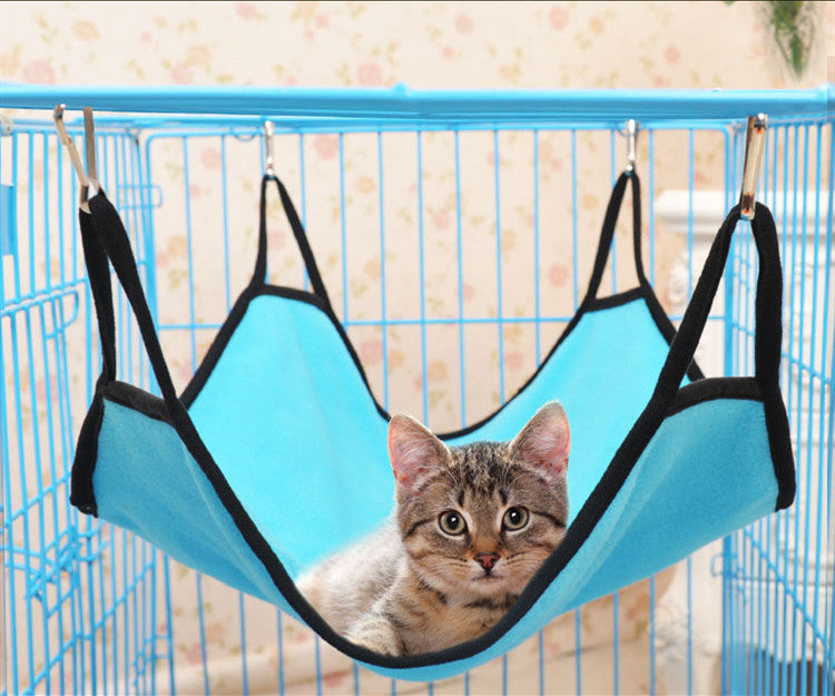 KFX-5895101 Double-Sided Polar Fleece Cat Hammock - Hanging Cat Litter Swing in Various Colors