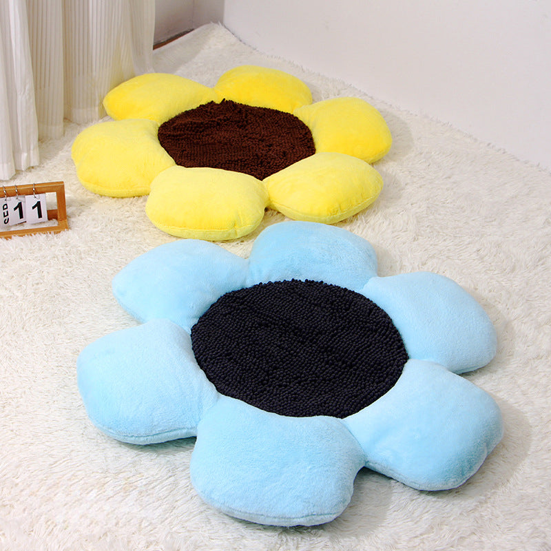 KFX-5895357 Cozy Round Plush Cat Nest for All Seasons, Winter Warm Design, 85x9cm Filler: PP Cotton/Sponge