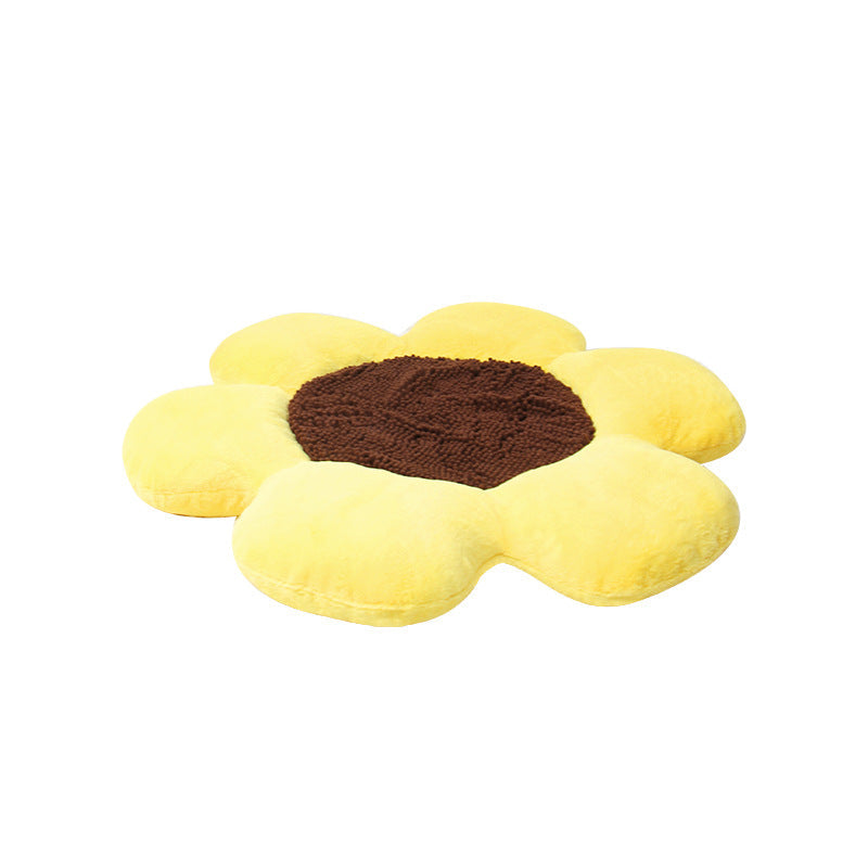 KFX-5895357 Cozy Round Plush Cat Nest for All Seasons, Winter Warm Design, 85x9cm Filler: PP Cotton/Sponge