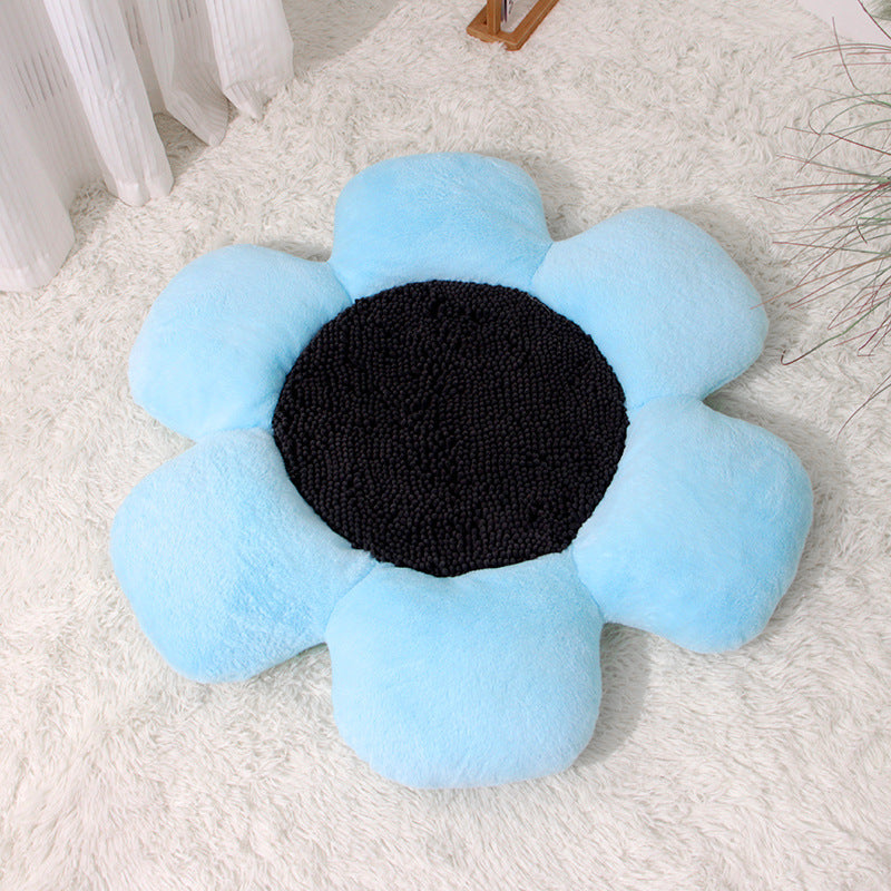 KFX-5895357 Cozy Round Plush Cat Nest for All Seasons, Winter Warm Design, 85x9cm Filler: PP Cotton/Sponge