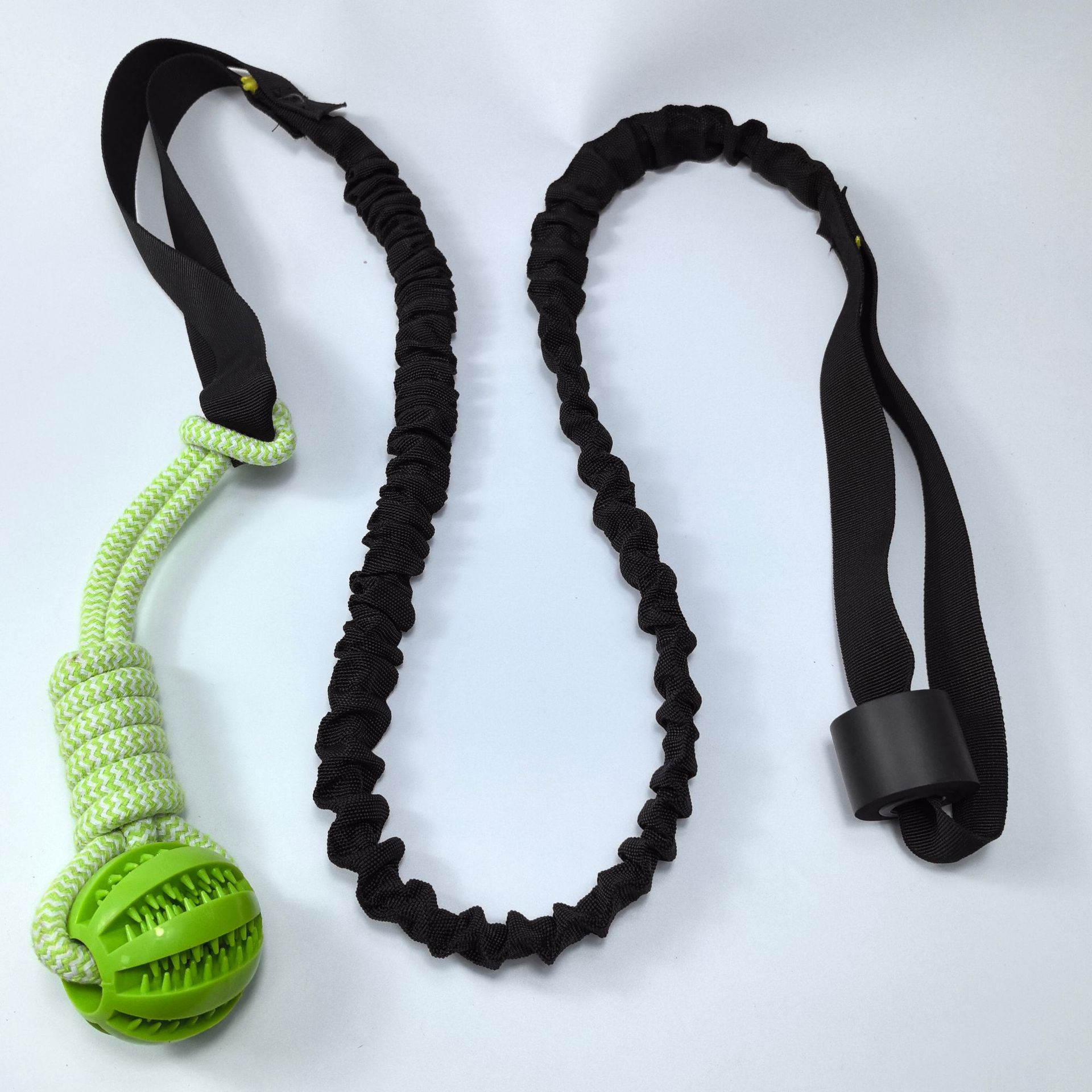 KFX-5898301 Durable Cotton Rope Tug Toy with Teether Ball for Dogs - Perfect for Indoor and Outdoor Play