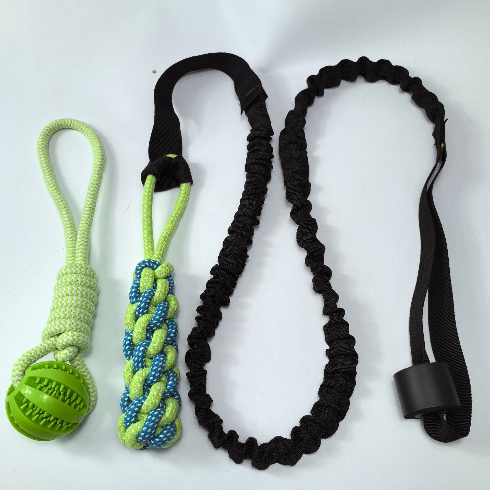 KFX-5898301 Durable Cotton Rope Tug Toy with Teether Ball for Dogs - Perfect for Indoor and Outdoor Play