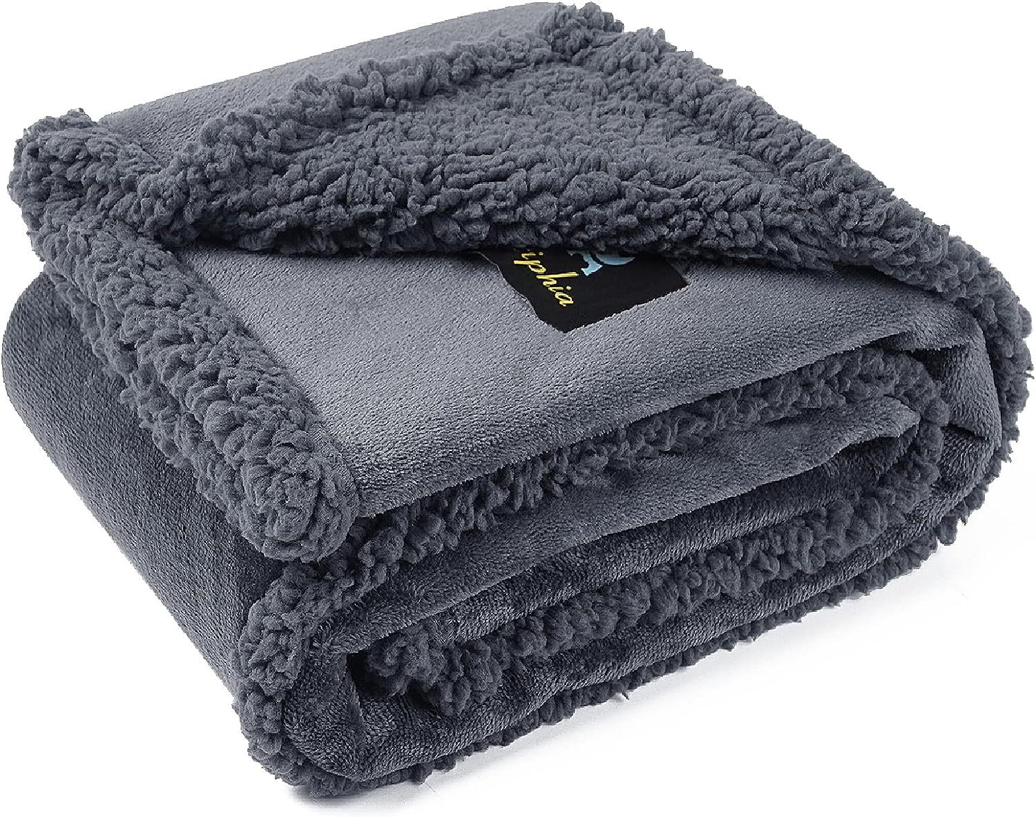 KFX-5900093 Navy Blue Pet Lamb Wool Blanket for Dogs - Multiple Sizes Available
