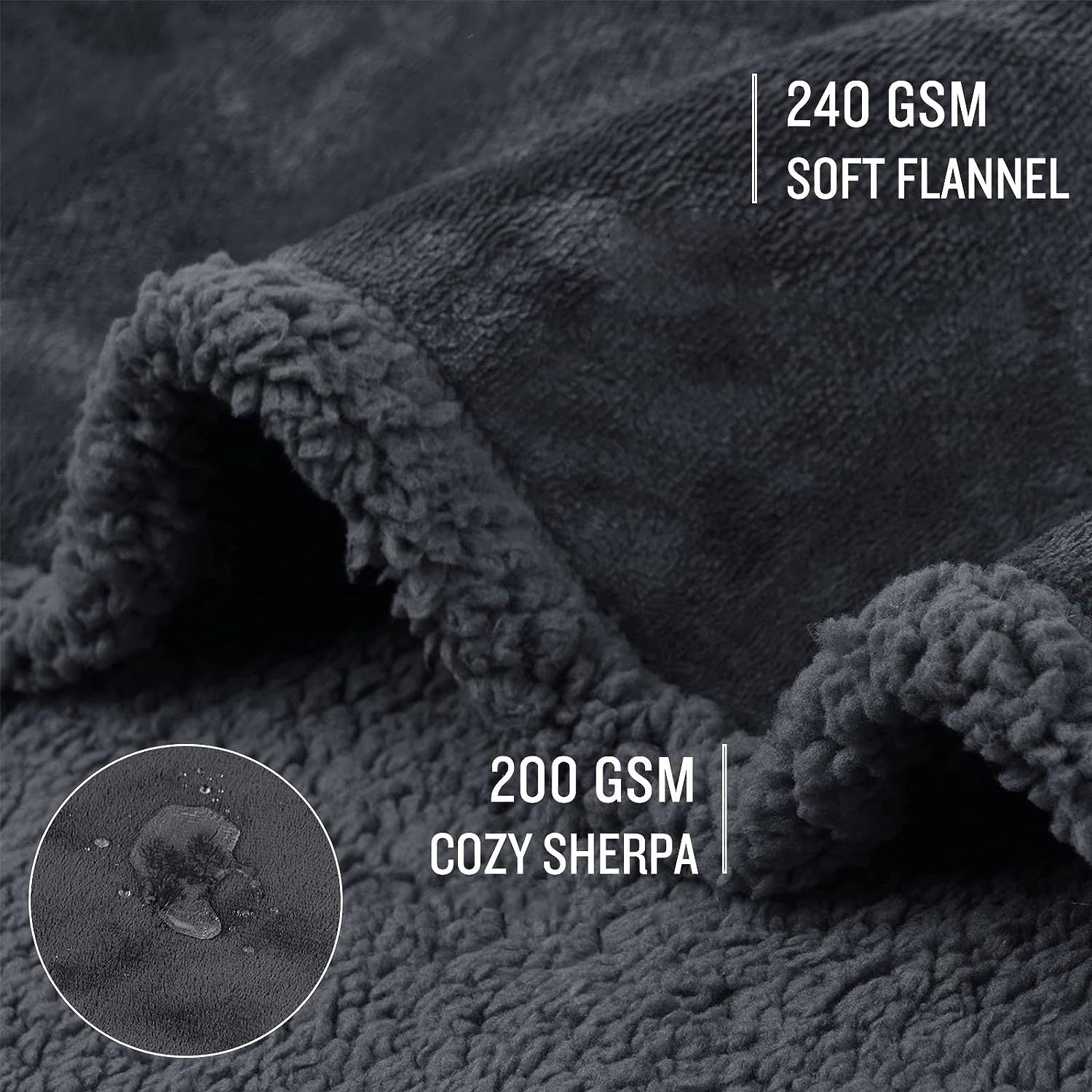 KFX-5900093 Navy Blue Pet Lamb Wool Blanket for Dogs - Multiple Sizes Available