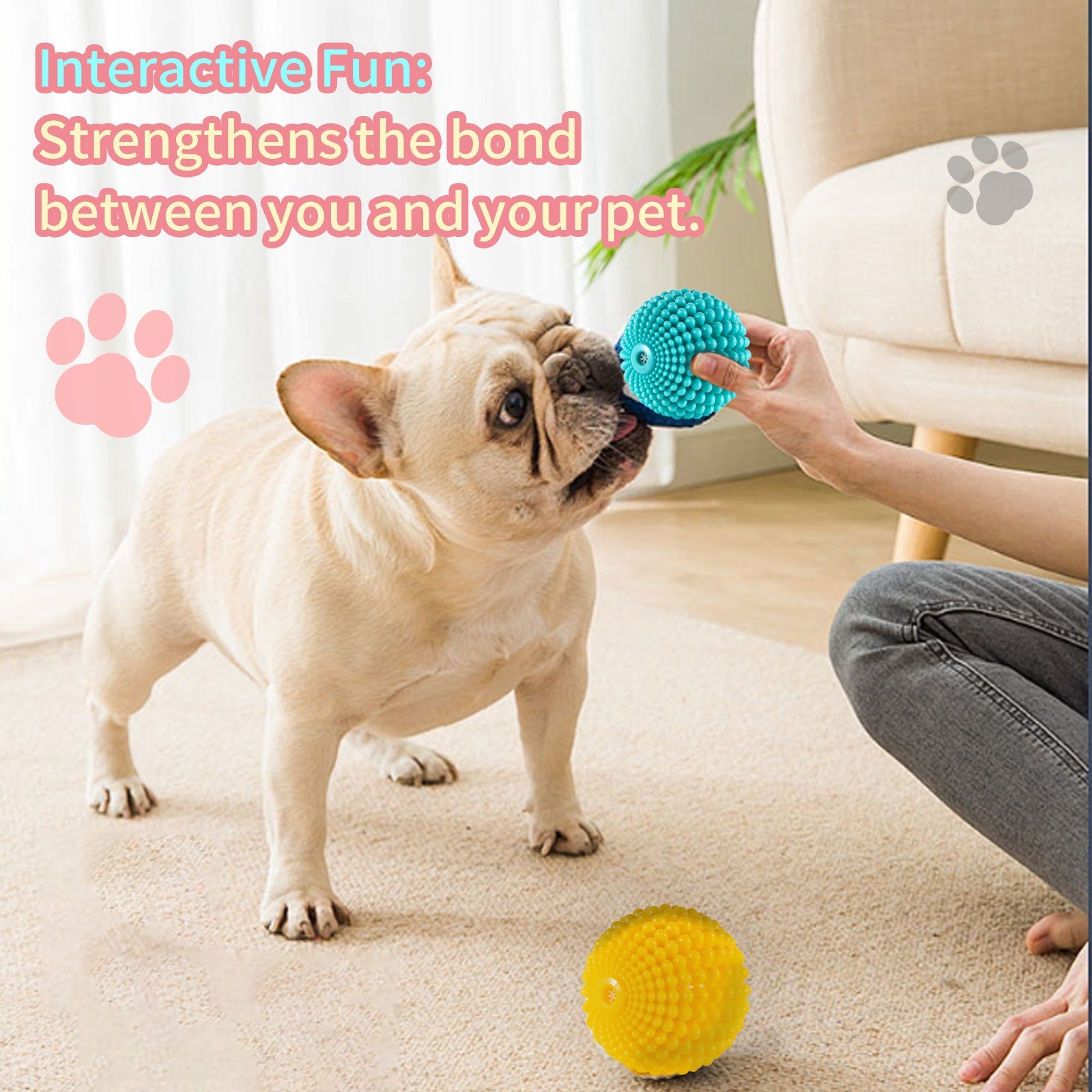 KFX-5900733 Durable Sugar Squeaky Dog Toy for Aggressive Chewers – Suitable for Large and Medium Dogs