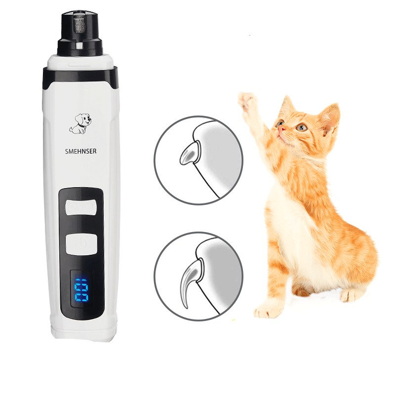 KFX-5904829 Electric Pet Nail Grinder with 2200mAh Battery for Safe Grooming