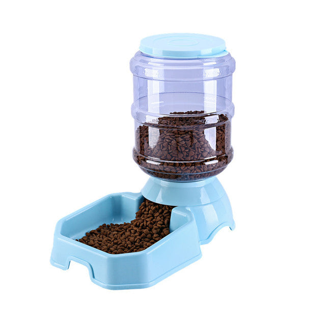 KFX-5905085 Automatic Pet Cat Drinking Fountain and Feeder - Detachable Anti-Skid Design in Multiple Colors