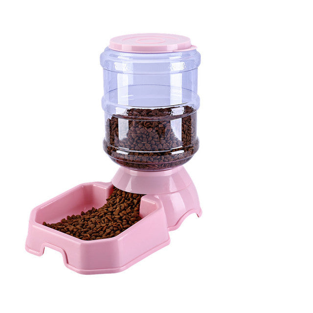 KFX-5905085 Automatic Pet Cat Drinking Fountain and Feeder - Detachable Anti-Skid Design in Multiple Colors
