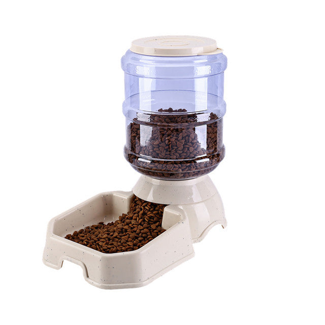 KFX-5905085 Automatic Pet Cat Drinking Fountain and Feeder - Detachable Anti-Skid Design in Multiple Colors