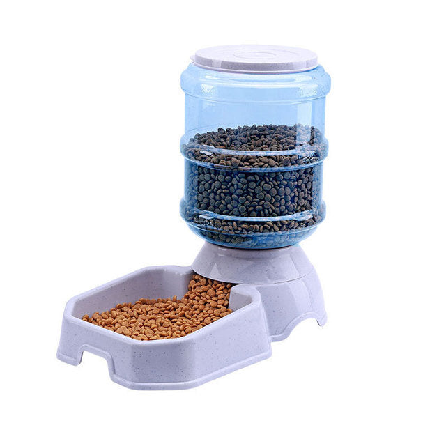 KFX-5905085 Automatic Pet Cat Drinking Fountain and Feeder - Detachable Anti-Skid Design in Multiple Colors