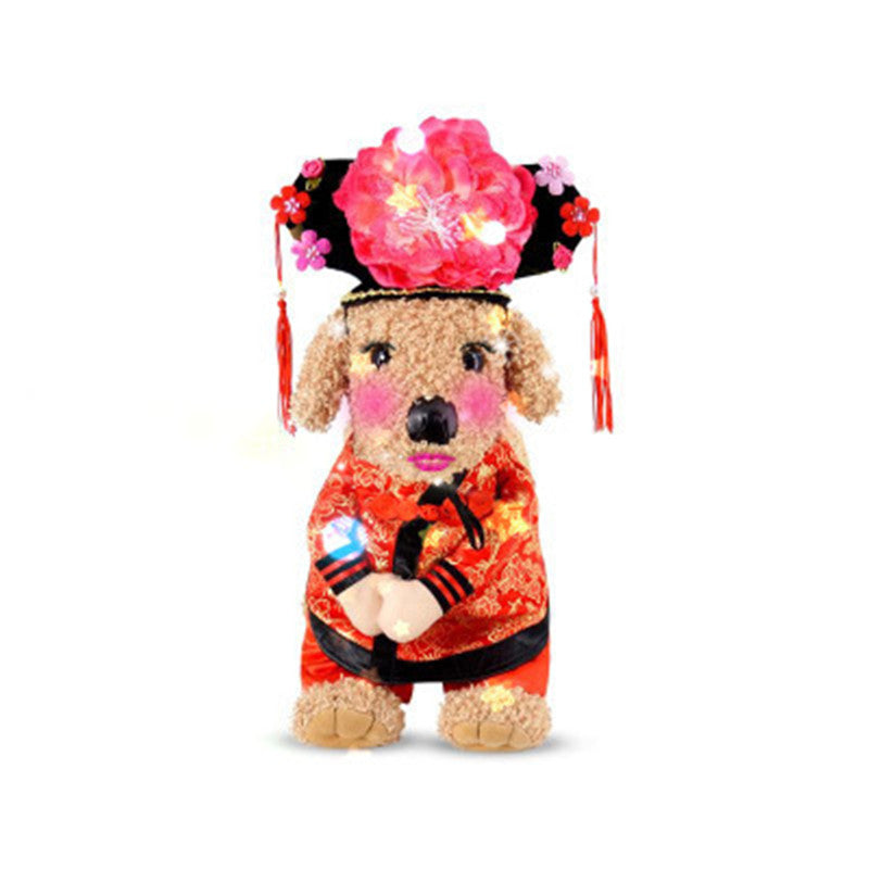 KFX-5907389 Pet Police Transforming Upright Costume for Humor and Fun