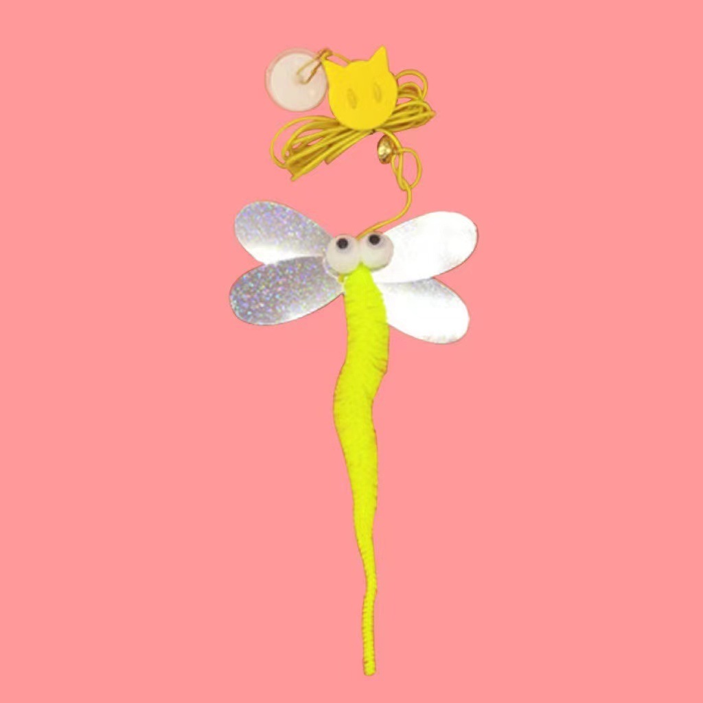 KFX-5909821 Hanging Plush Cat Teaser with Colorful Caterpillars and Insects for Interactive Play