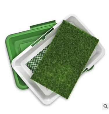 KFX-5910461 Artificial Grass Dog Potty with Tray for Indoor/Outdoor Use