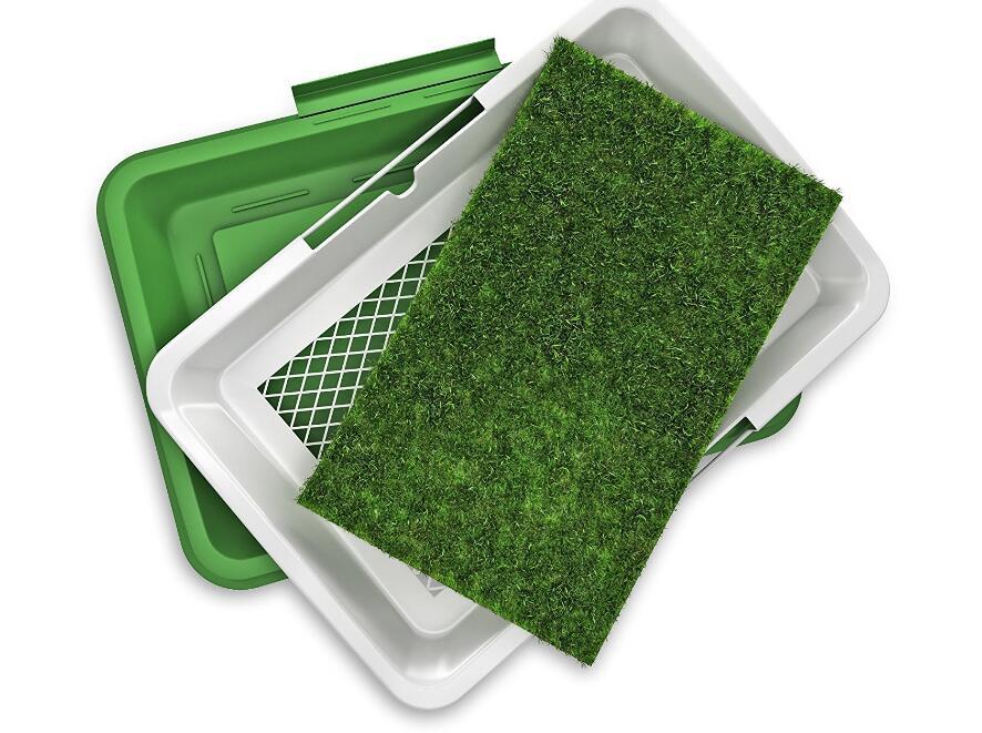 KFX-5910461 Artificial Grass Dog Potty with Tray for Indoor/Outdoor Use