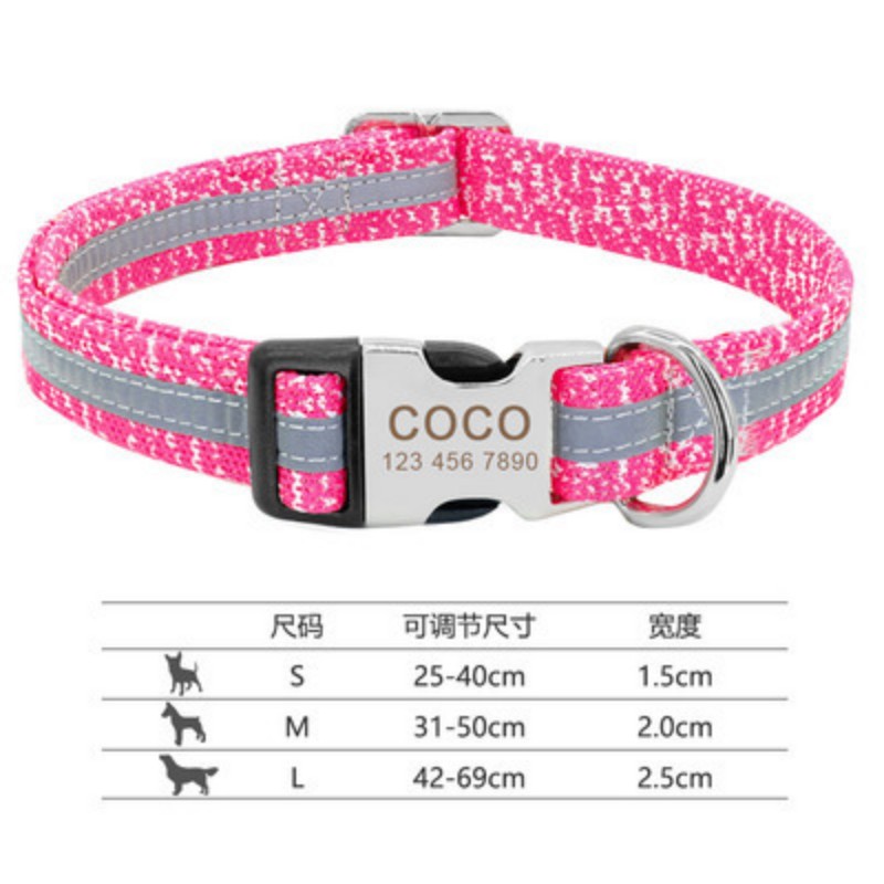 KFX-5910845 Durable Adjustable Dog Collar for Small, Medium, and Large Breeds