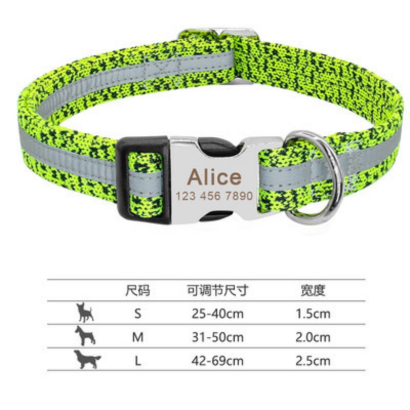 KFX-5910845 Durable Adjustable Dog Collar for Small, Medium, and Large Breeds