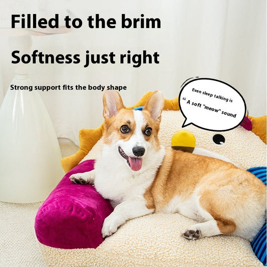 KFX-5913405 Removable and Washable Bedding Pads for Small and Medium Dogs in Pet Kennels
