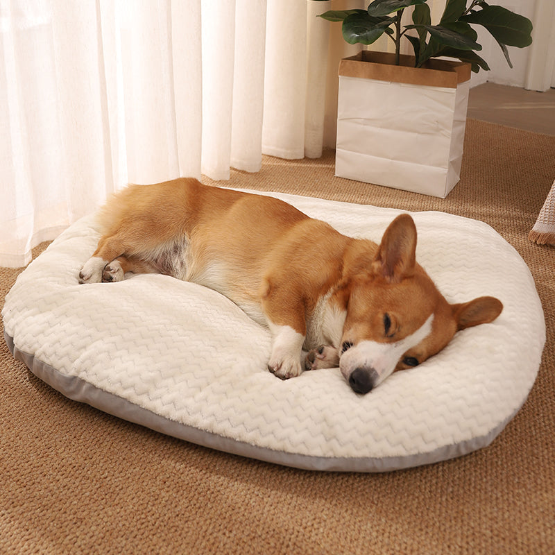 KFX-5914813 Court Nest Pet Sleeping Mat with Matching Pillow - Beige, Multiple Sizes