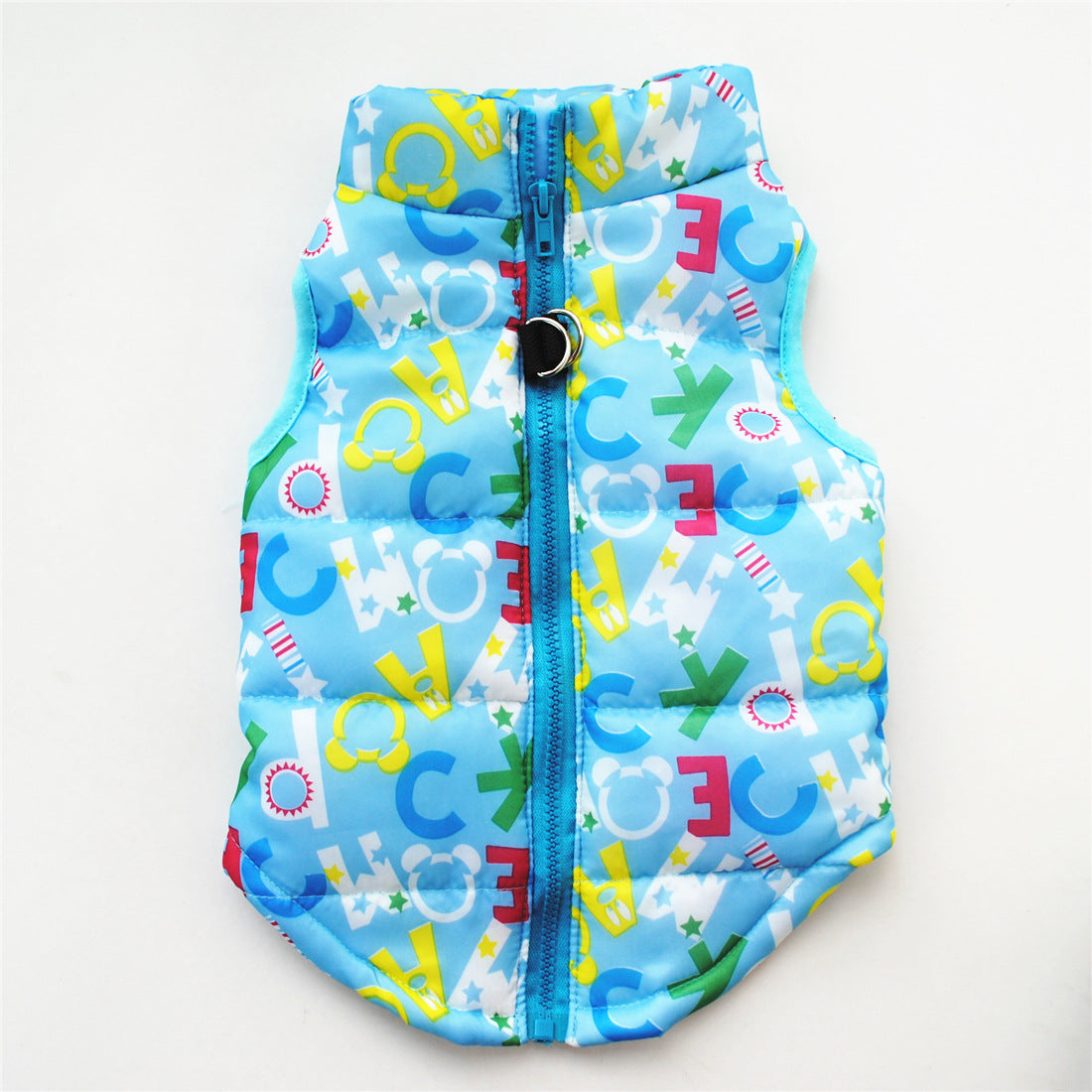 KFX-5915325 Thickened Cotton-Padded Winter Jacket for Dogs with Traction Buckle - Casual Vest in Multiple Sizes