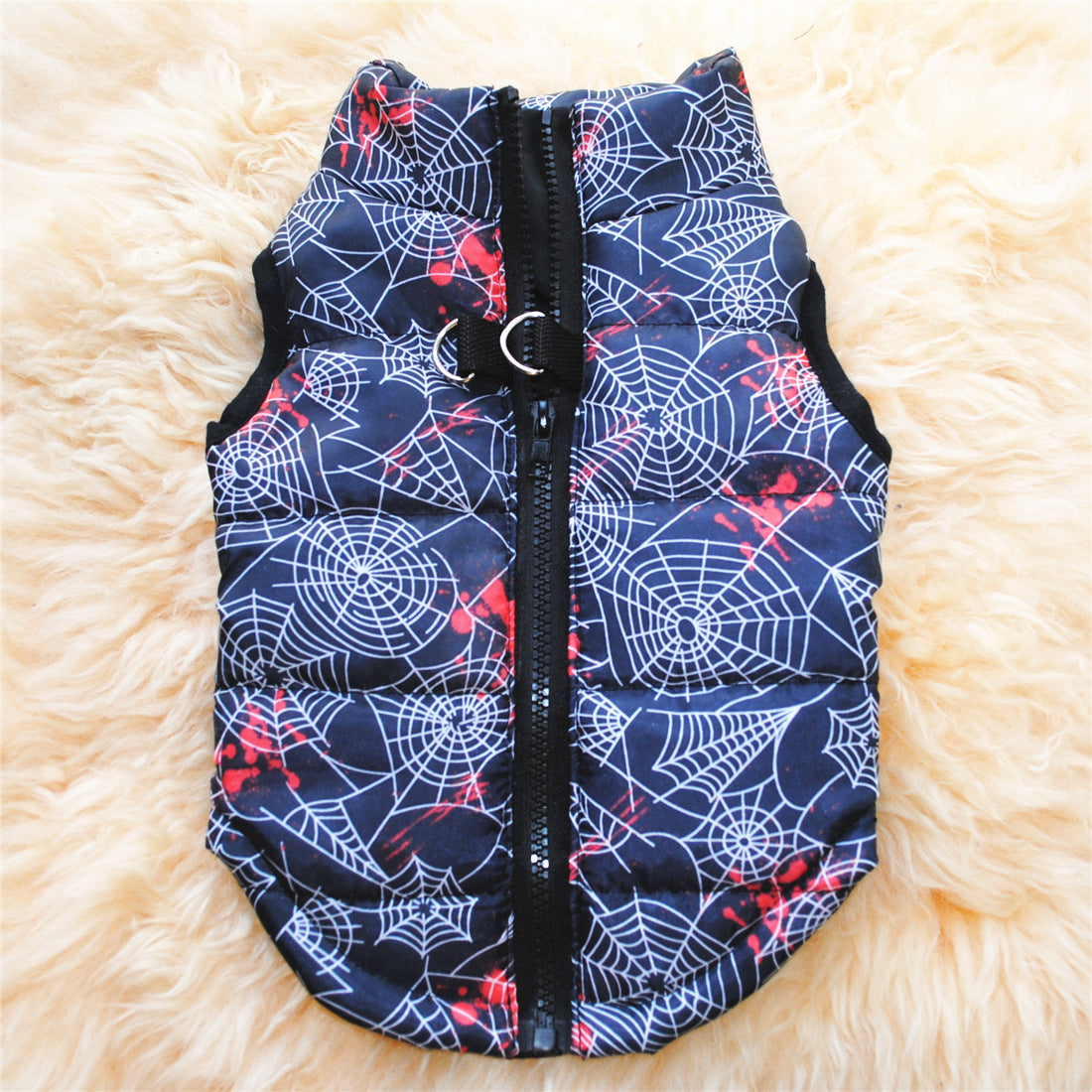 KFX-5915325 Thickened Cotton-Padded Winter Jacket for Dogs with Traction Buckle - Casual Vest in Multiple Sizes