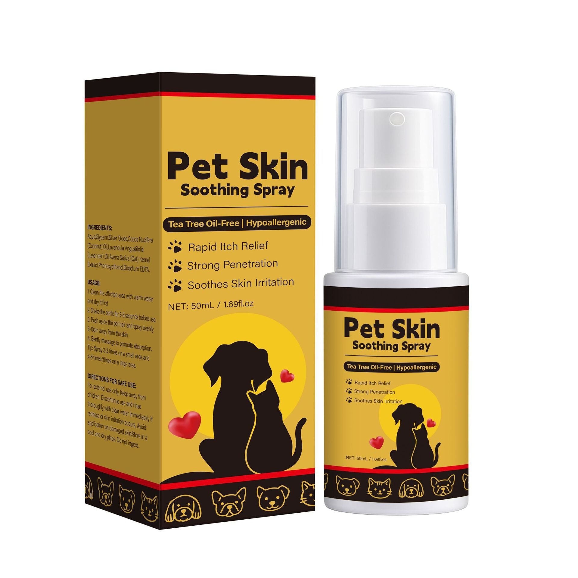 KFX-5915581 Soothing Spray for Pet Skin Relief - 50ml