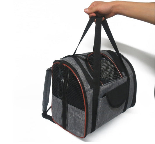 KFX-5916989 Pet Carrier Basket for Dogs and Cats, Multi-Functional 300D Frosted Leather, Foldable Design, Soft and Medium Hardness