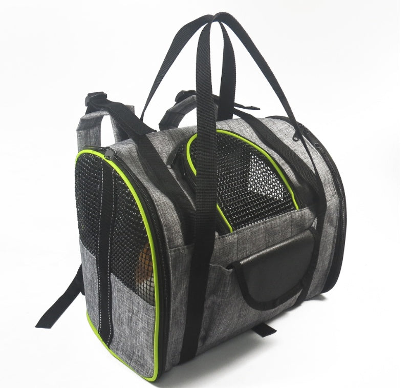 KFX-5916989 Pet Carrier Basket for Dogs and Cats, Multi-Functional 300D Frosted Leather, Foldable Design, Soft and Medium Hardness