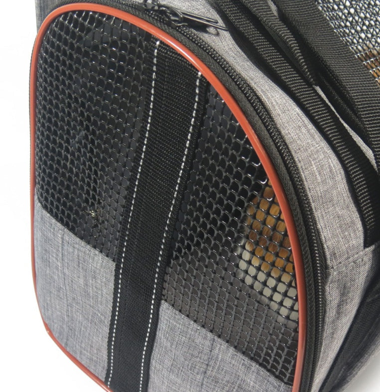KFX-5916989 Pet Carrier Basket for Dogs and Cats, Multi-Functional 300D Frosted Leather, Foldable Design, Soft and Medium Hardness