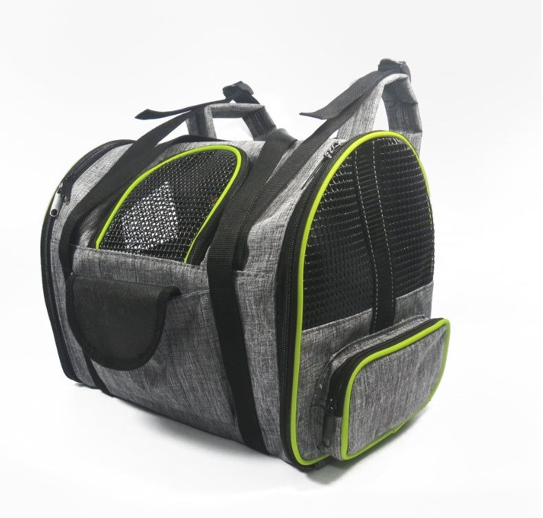 KFX-5916989 Pet Carrier Basket for Dogs and Cats, Multi-Functional 300D Frosted Leather, Foldable Design, Soft and Medium Hardness