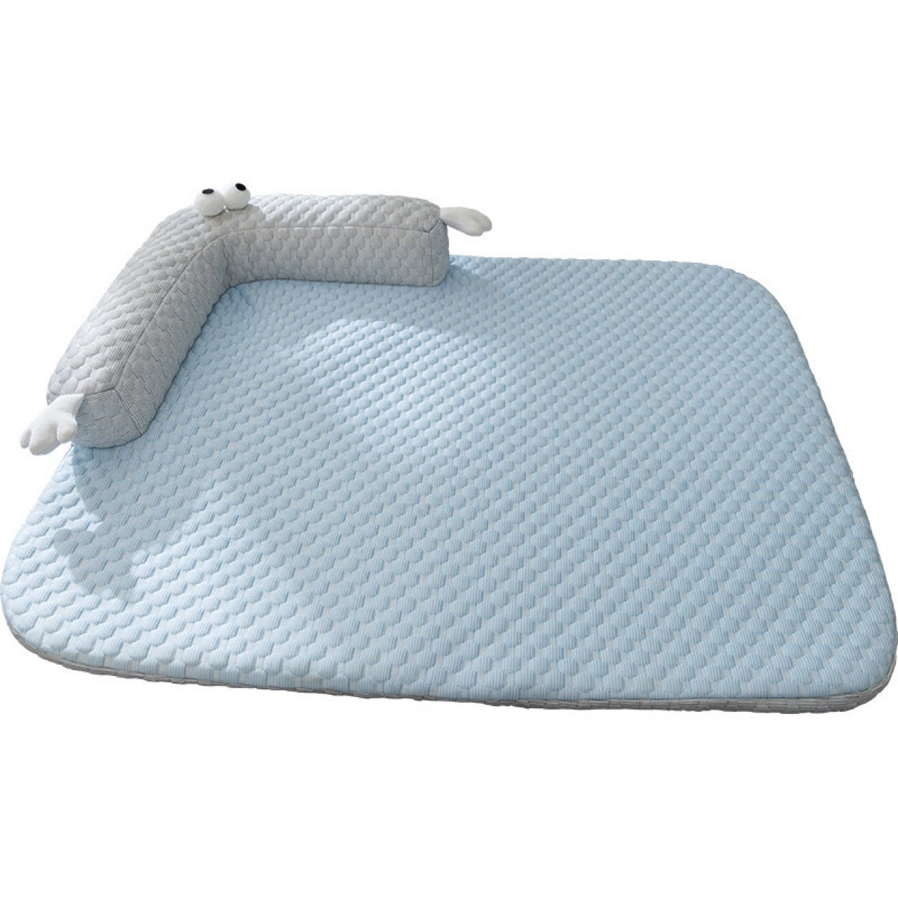 KFX-5918013 Big-Eyed Monster Design Breathable Pet Bed for Dogs and Cats - Non-Slip Summer Sleeping Pad for Home and Outdoor