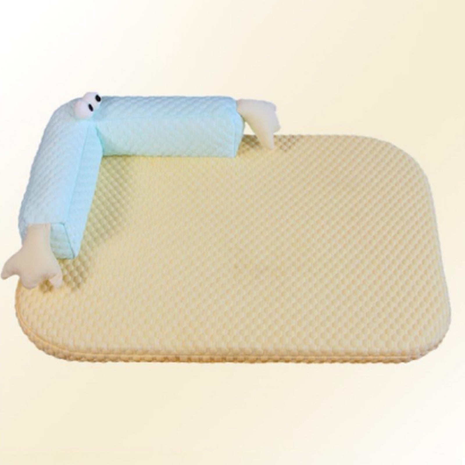 KFX-5918013 Big-Eyed Monster Design Breathable Pet Bed for Dogs and Cats - Non-Slip Summer Sleeping Pad for Home and Outdoor