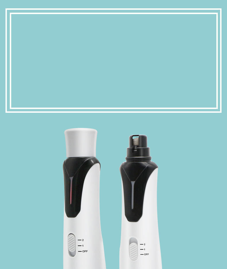 KFX-5918525 High-Power Electric Nail Polisher for Dogs and Cats - Rechargeable, Quiet Operation, Lightweight Design