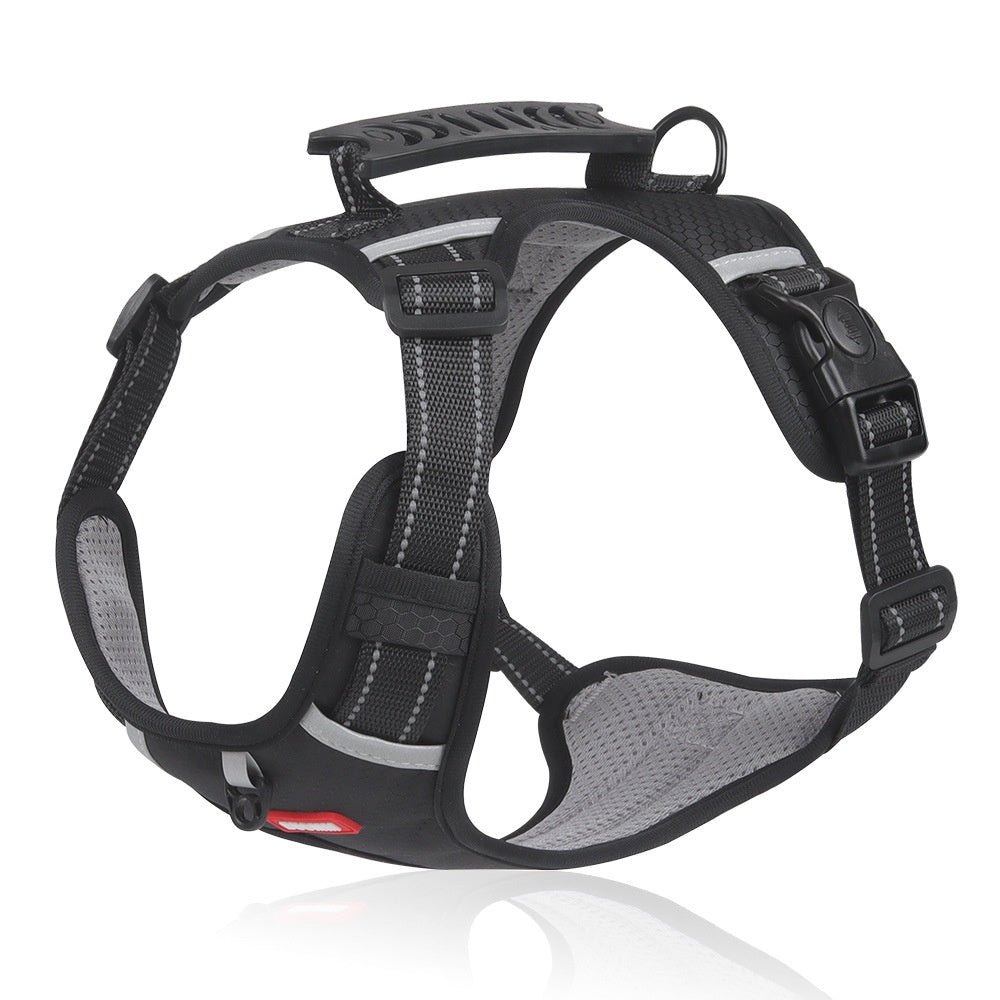 KFX-5919805 Reflective Vest-style Pet Harness with Explosion-proof Rope - 1.5M OxforD Cloth - Multiple Color Options