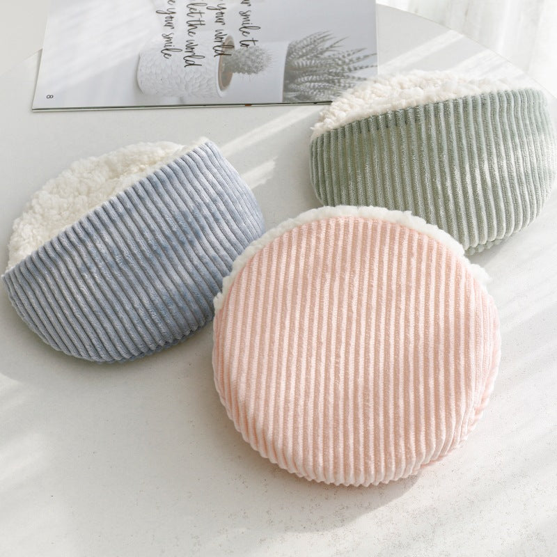 KFX-5920573 Warm Corduroy Cotton Velvet Hamster Nest Pet Bed in Pink, Blue, and Green - Small and Large Sizes Available