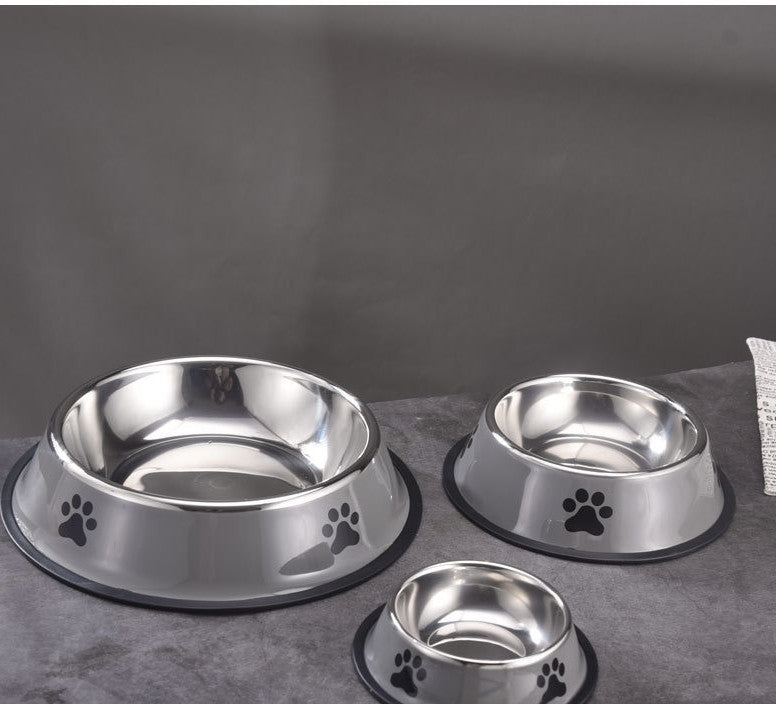 KFX-5920701 Stainless Steel Non-slip Cat and Dog Food Bowl in Multiple Sizes
