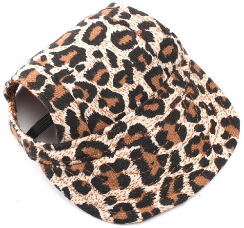 KFX-5922877 Camouflage Canvas Dog Sun Hat - Leisure Baseball Cap for Pets