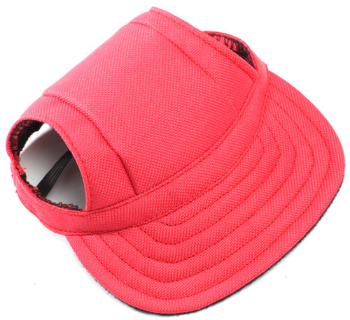 KFX-5922877 Camouflage Canvas Dog Sun Hat - Leisure Baseball Cap for Pets