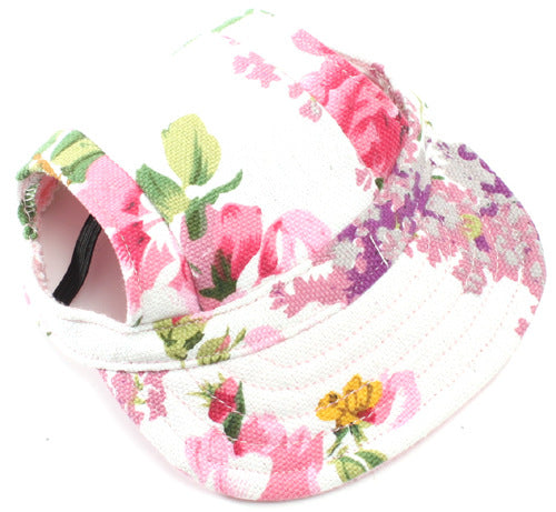 KFX-5922877 Camouflage Canvas Dog Sun Hat - Leisure Baseball Cap for Pets