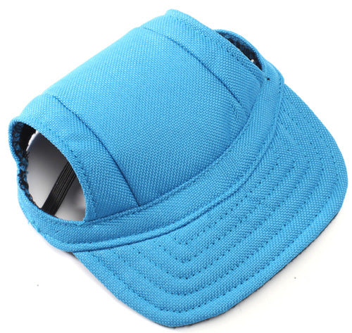 KFX-5922877 Camouflage Canvas Dog Sun Hat - Leisure Baseball Cap for Pets