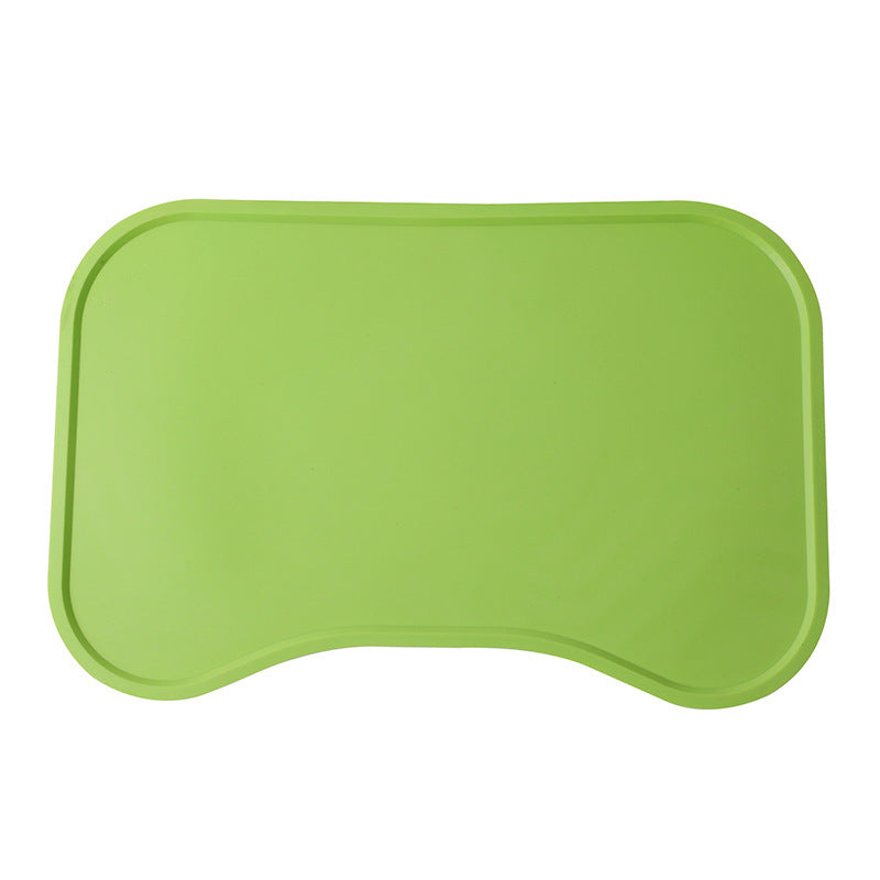KFX-5923773 Waterproof Non-Slip Silicone Dog and Cat Feeding Mat with Raised Edges for Food and Water Bowls