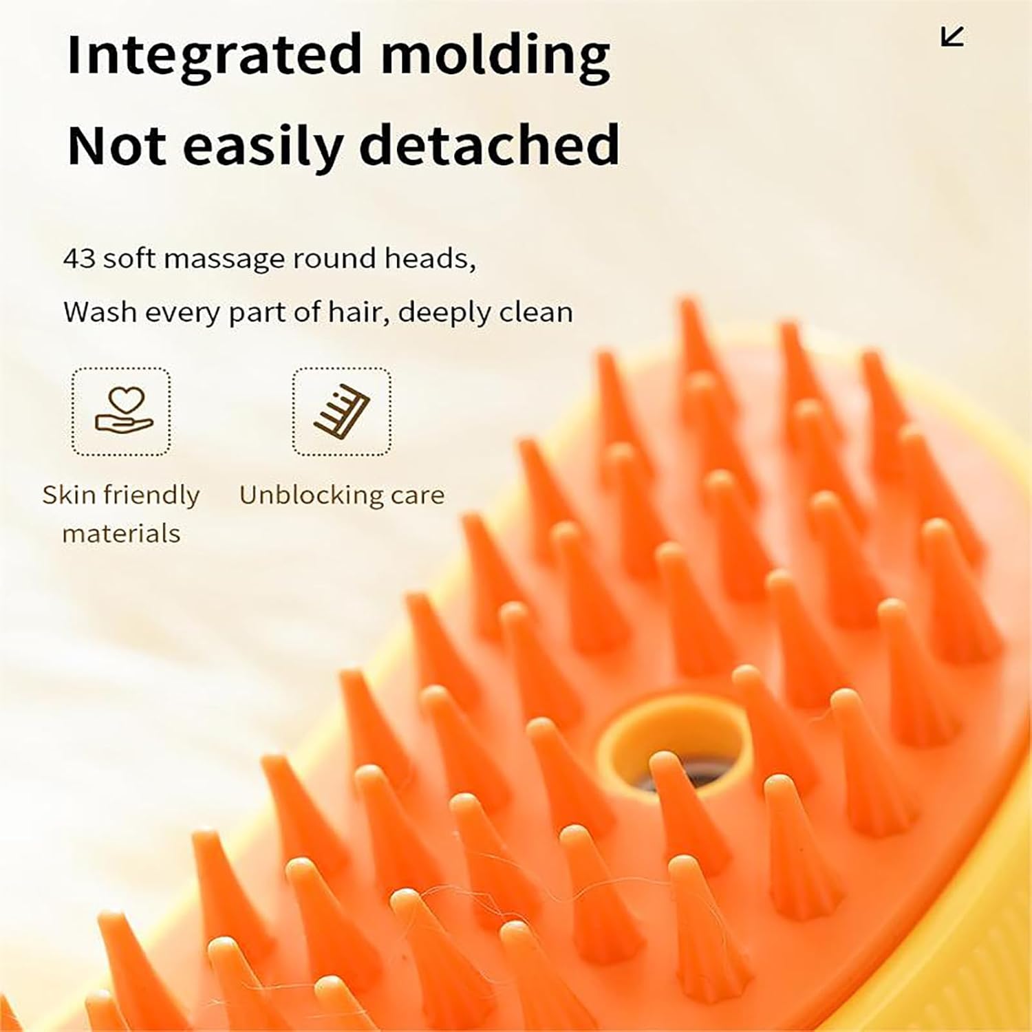 KFX-5927741 Rechargeable 3-in-1 Cat Steam Brush for Grooming, Detangling, and Massage, Versatile Pet Hair Comb