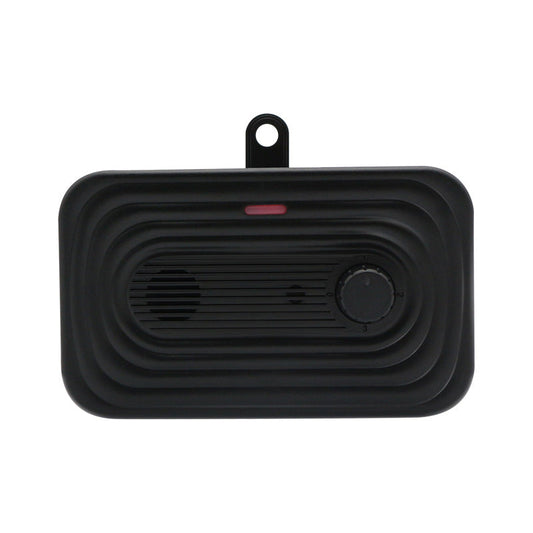 KFX-5929533 Outdoor Waterproof Ultrasonic Dog Bark Stopper, Automatic, Black Plastic