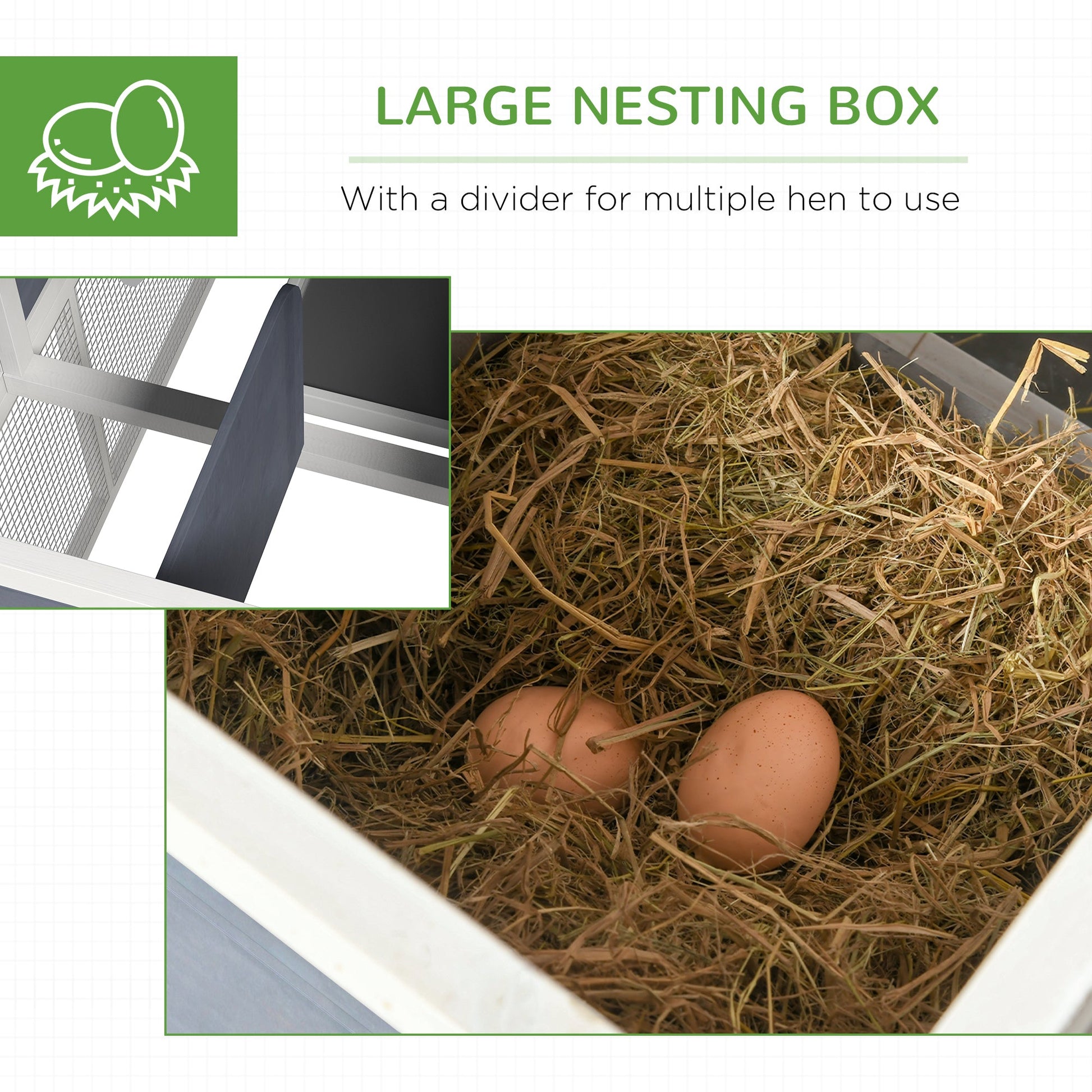 KFX-5929917 Spacious Chicken Coop with Nesting Boxes and Durable Weather-Resistant Design