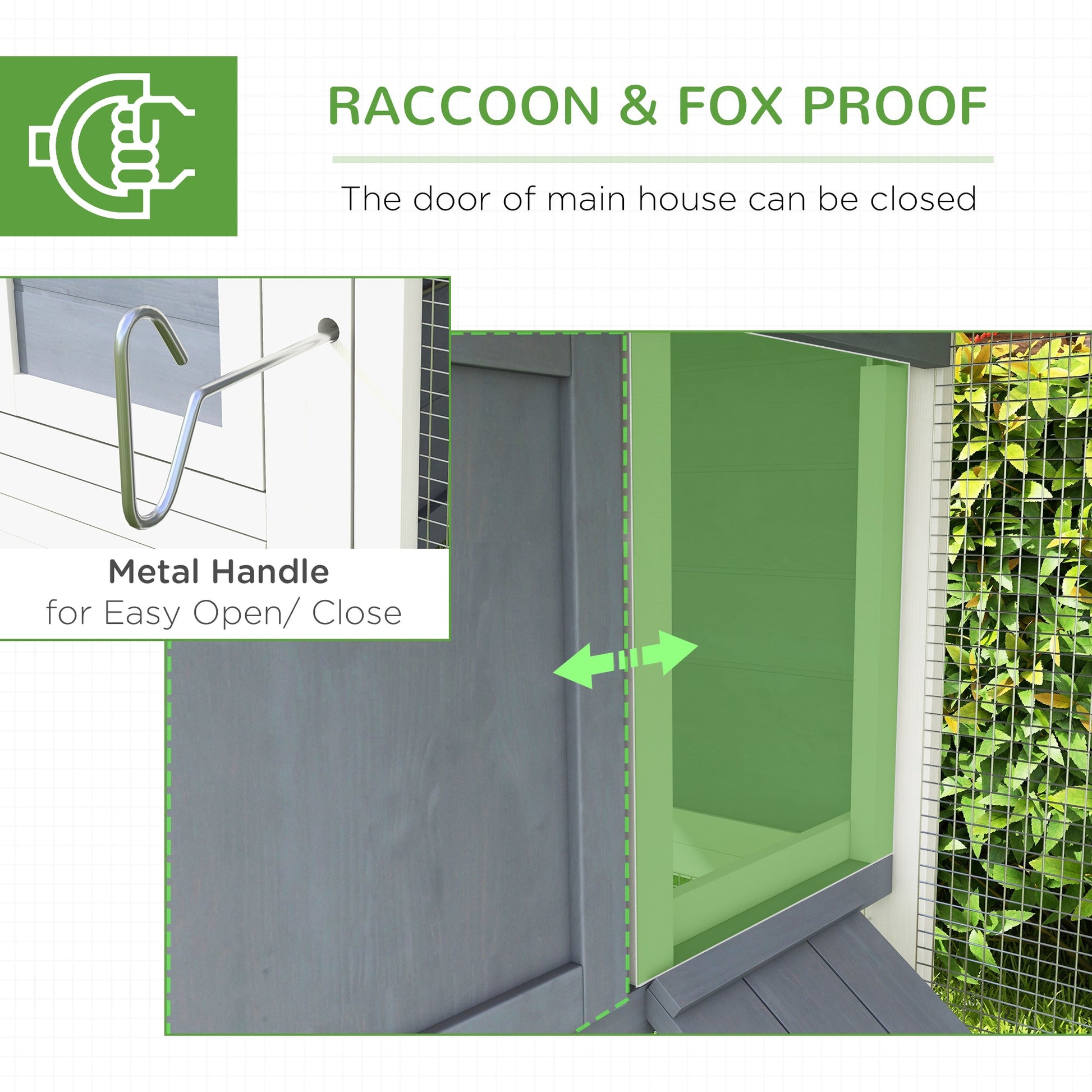 KFX-5929917 Spacious Chicken Coop with Nesting Boxes and Durable Weather-Resistant Design