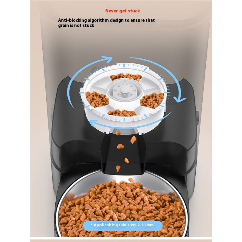 KFX-5930045 Automatic Pet Feeder for Cats - 3.5L and 5L Options with Double and Single Bowls